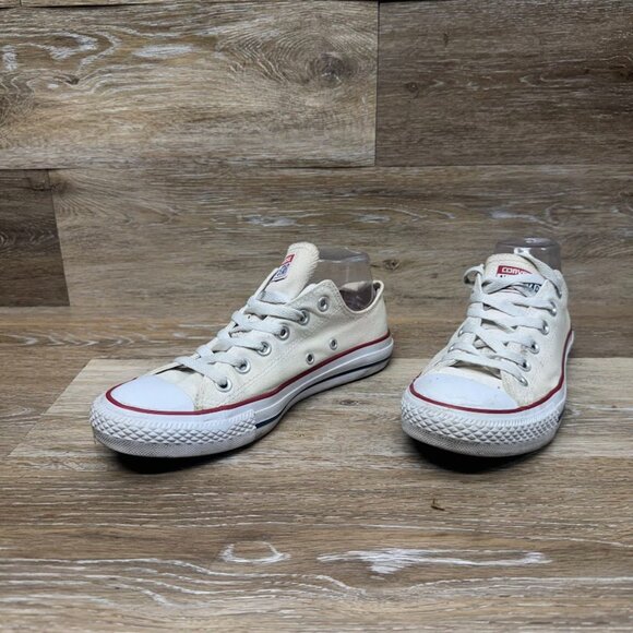 Converse Chuck Taylor All Star White Canvas Low Sneaker Women's Size 8/Men's 6 - Picture 1 of 7